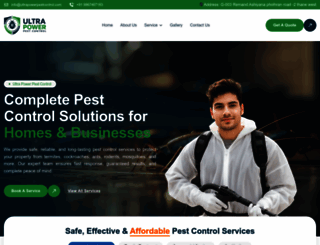 ultrapowerpestcontrol.com screenshot