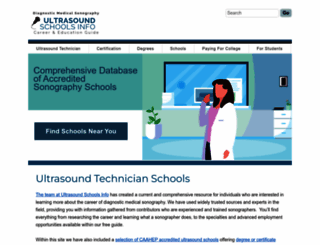 ultrasoundschoolsinfo.com screenshot