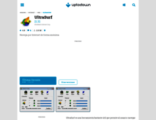 ultrasurf.uptodown.com screenshot