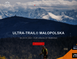 ultratrailmalopolska.pl screenshot