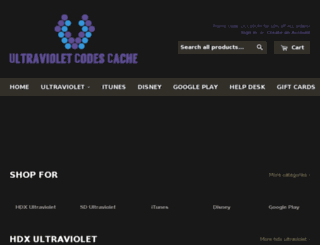 ultravioletcodescache.com screenshot