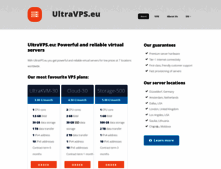 ultravps.eu screenshot