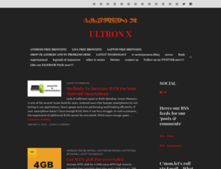 ultronx.wordpress.com screenshot