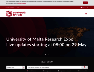 um.edu.mt screenshot