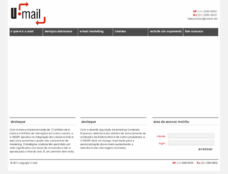 umail.com.br screenshot