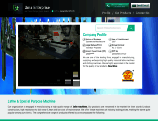 umamachinetools.com screenshot