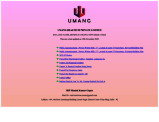 umangrealtech.com screenshot