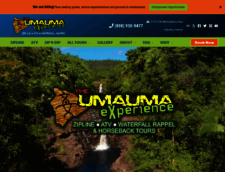 umaumaexperience.com screenshot