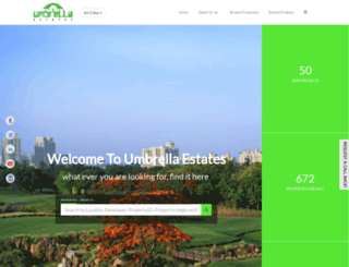 umbrellaestates.in screenshot