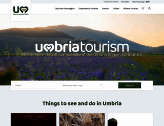 umbriatourism.it screenshot
