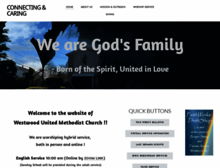 umc-westwood.org screenshot
