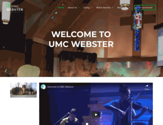 umcwebster.org screenshot