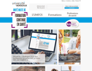 umfcs.u-bordeaux2.fr screenshot