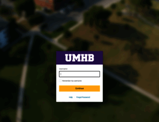 umhb.onelogin.com screenshot