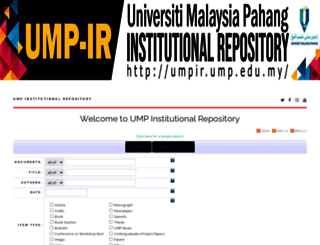 umpir.ump.edu.my screenshot