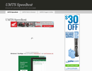 umts-speedtest.com screenshot