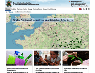 umweltzeichen.at screenshot