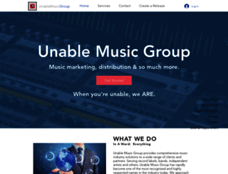 unablemusicgroup.com screenshot