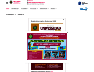 unamad.edu.pe screenshot