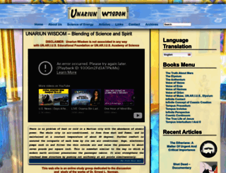 unariunwisdom.com screenshot