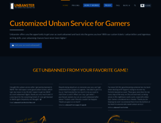 unbanster.com screenshot