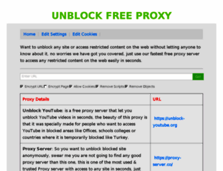 unblock-free-proxy.com screenshot