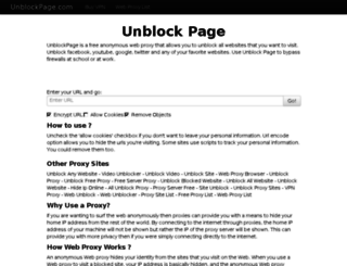 unblockpage.com screenshot