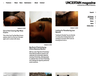 uncertainmag.com screenshot