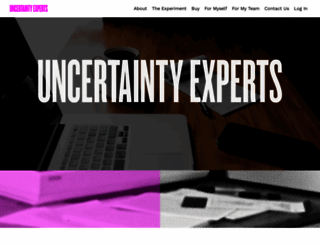 uncertaintyexperts.com screenshot