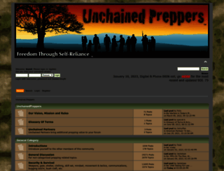 unchainedpreppers.com screenshot