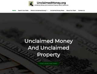 unclaimedmoney.org screenshot