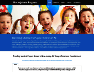 unclejohnspuppetshows.com screenshot