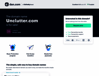 unclutter.com screenshot