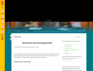 uncyclopedia.wikia.com screenshot