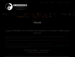 underdogspub.com screenshot