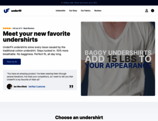 underfitshirts.com screenshot