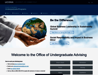 undergrad.business.uconn.edu screenshot