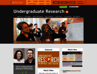 undergraduateresearch.buffalostate.edu screenshot