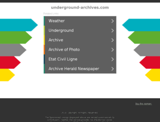 underground-archives.com screenshot