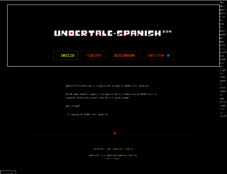 undertale-spanish.com screenshot