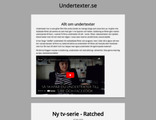undertexter.se screenshot