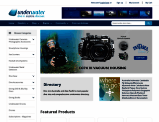 underwater.com.au screenshot