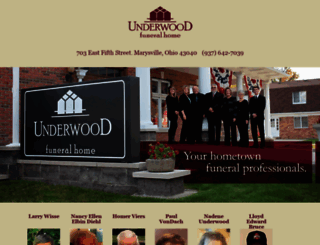 underwoodfuneralhome.com screenshot