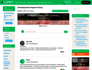 unemployment.supportgroups.com screenshot