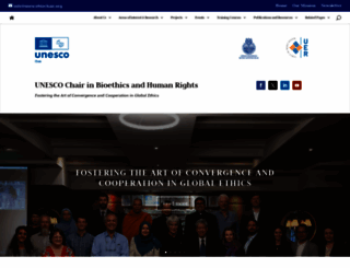 unescobiochair.org screenshot