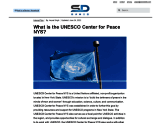 unescocenterforpeacenys.org screenshot