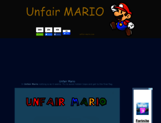 unfair-mario.com screenshot