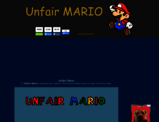 unfair-mario.com screenshot