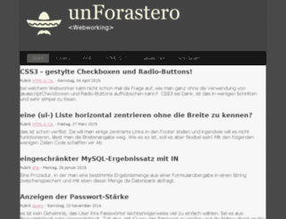 unforastero.de screenshot