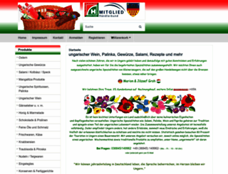 ungarnmarkt.de screenshot
